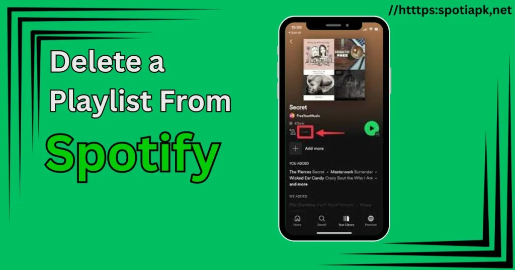 Delete a playlist from spotify