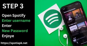 Step 3 of Resetting Spotify password