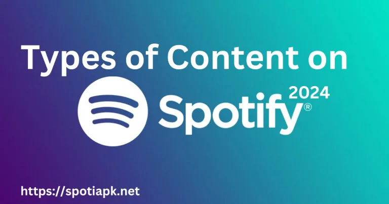 types of content you will found on spotify